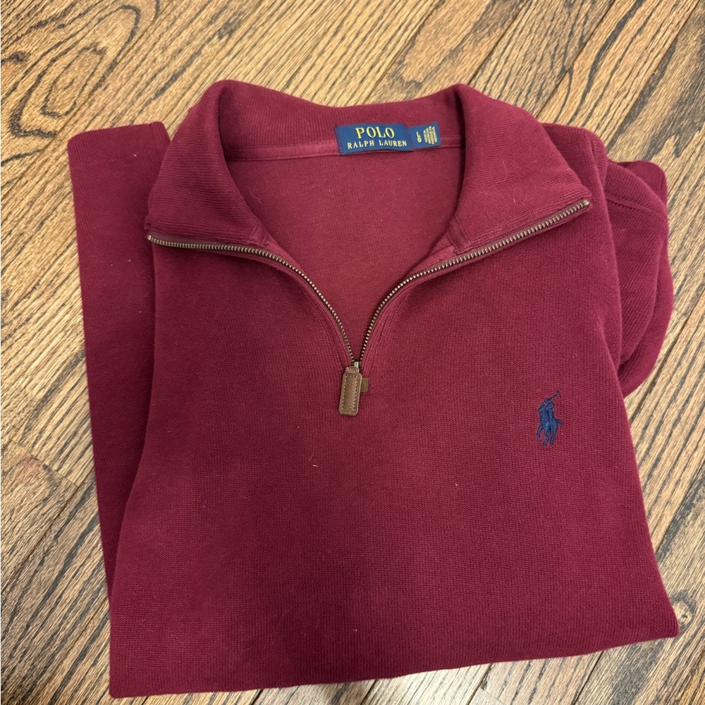 Polo by Ralph Lauren Men's Burgundy Sweater